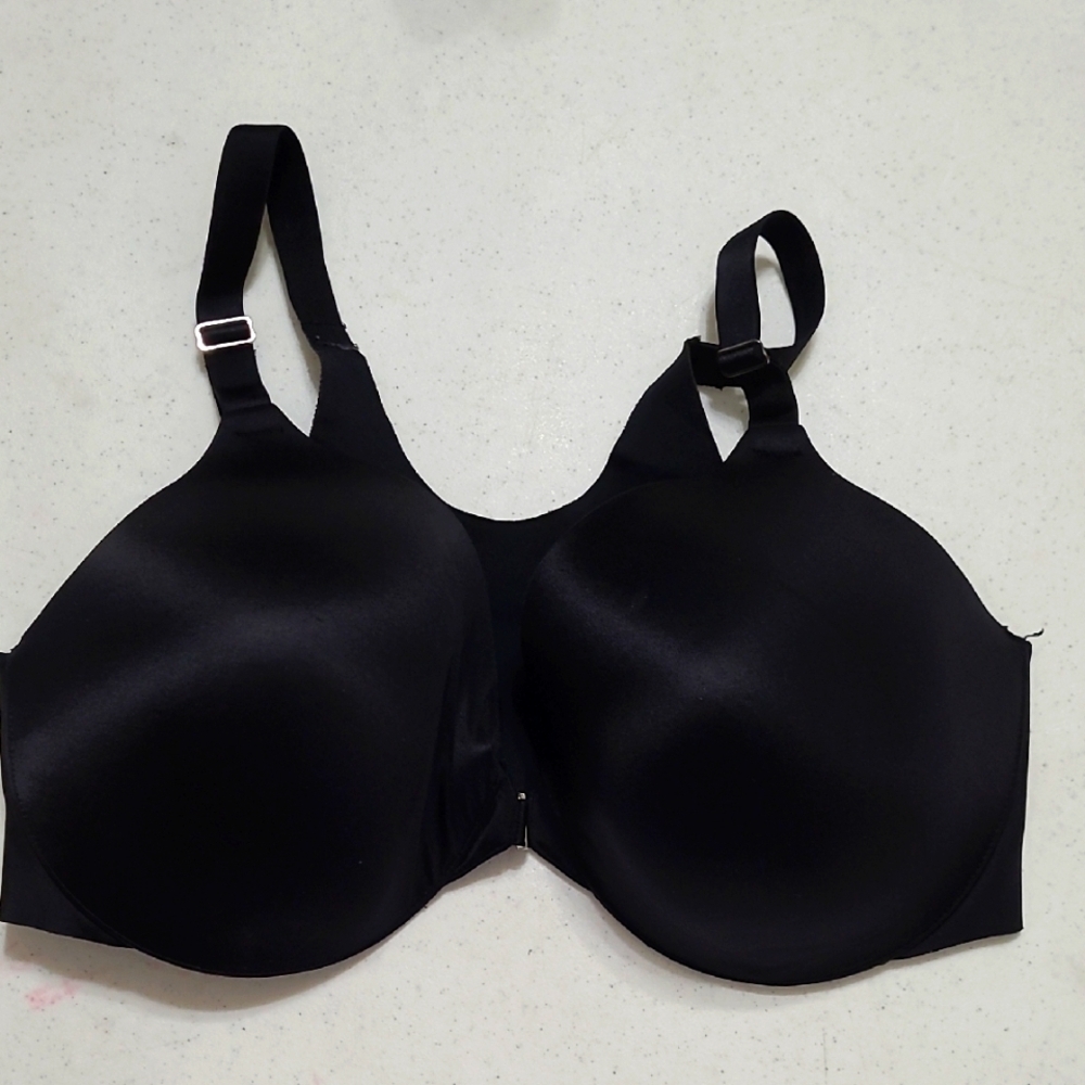 Soma Black Vanishing Back Full Coverage Underwire Bra size 38DDD